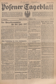 Posener Tageblatt. Jg.75, Nr. 34 (11 Februar 1936) + dod.