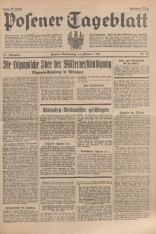 Posener Tageblatt. Jg.75, Nr. 36 (13 Februar 1936) + dod.