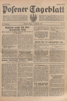 Posener Tageblatt. Jg.75, Nr. 37 (14 Februar 1936) + dod.
