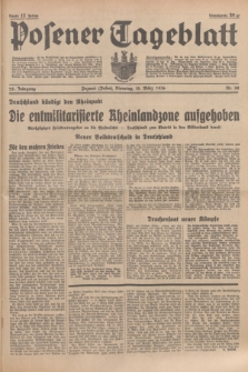 Posener Tageblatt. Jg.75, Nr. 58 (10 März 1936) + dod.