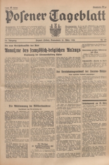 Posener Tageblatt. Jg.75, Nr. 68 (21 März 1936) + dod.