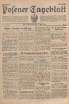 Posener Tageblatt. Jg.75, Nr. 81 (5 April 1936) + dod.