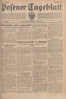 Posener Tageblatt. Jg.75, Nr. 83 (8 April 1936) + dod.