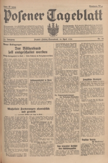 Posener Tageblatt. Jg.75, Nr. 90 (18 April 1936) + dod.