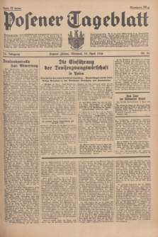 Posener Tageblatt. Jg.75, Nr. 99 (29 April 1936) + dod.