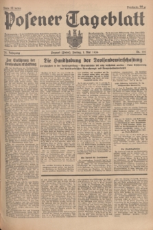 Posener Tageblatt. Jg.75, Nr. 101 (1 Mai 1936) + dod.