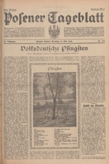 Posener Tageblatt. Jg.75, Nr. 126 (31 Mai 1936) + dod.