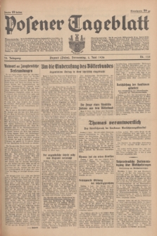 Posener Tageblatt. Jg.75, Nr. 128 (4 Juni 1936) + dod.