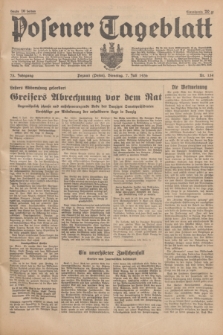 Posener Tageblatt. Jg.75, Nr. 154 (7 Juli 1936) + dod.