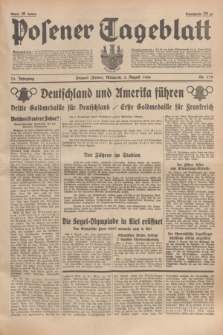 Posener Tageblatt. Jg.75, Nr. 179 (5 August 1936) + dod.