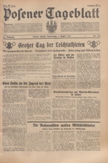 Posener Tageblatt. Jg.75, Nr. 180 (6 August 1936) + dod.