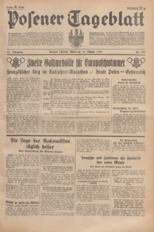 Posener Tageblatt. Jg.75, Nr. 185 (12 August 1936) + dod.
