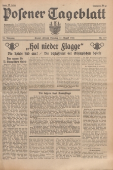 Posener Tageblatt. Jg.75, Nr. 189 (18 August 1936) + dod.