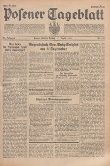 Posener Tageblatt. Jg.75, Nr. 192 (21 August 1936) + dod.