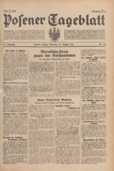 Posener Tageblatt. Jg.75, Nr. 195 (25 August 1936) + dod.