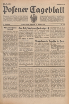 Posener Tageblatt. Jg.75, Nr. 200 (30 August 1936) + dod.