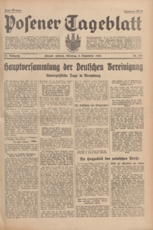 Posener Tageblatt. Jg.75, Nr. 207 (8 September 1936) + dod.