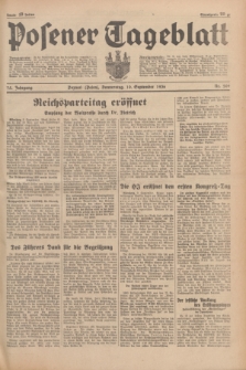 Posener Tageblatt. Jg.75, Nr. 209 (10 September 1936) + dod.