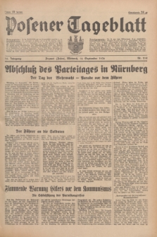Posener Tageblatt. Jg.75, Nr. 214 (16 September 1936) + dod.