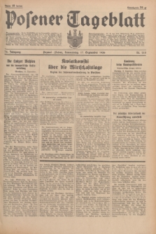 Posener Tageblatt. Jg.75, Nr. 215 (17 September 1936) + dod.