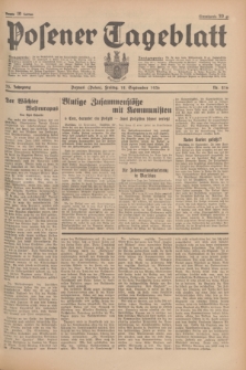 Posener Tageblatt. Jg.75, Nr. 216 (18 september 1936) + dod.