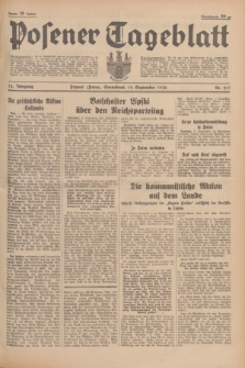 Posener Tageblatt. Jg.75, Nr. 217 (19 September 1936) + dod.