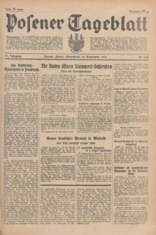 Posener Tageblatt. Jg.75, Nr. 223 (26 September 1936) + dod.