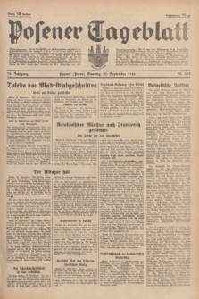 Posener Tageblatt. Jg.75, Nr. 224 (27 September 1936) + dod.