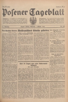 Posener Tageblatt. Jg.75, Nr. 232 (7 Oktober 1936) + dod.