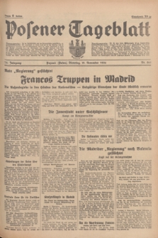 Posener Tageblatt. Jg.75, Nr. 261 (10 November 1936) + dod.