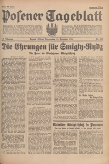 Posener Tageblatt. Jg.75, Nr. 263 (12 November 1936) + dod.