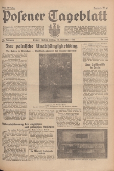 Posener Tageblatt. Jg.75, Nr. 264 (13 November 1936) + dod.