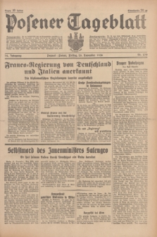 Posener Tageblatt. Jg.75, Nr. 270 (20 November 1936) + dod.
