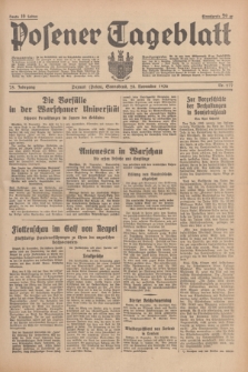 Posener Tageblatt. Jg.75, Nr. 277 (28 November 1936) + dod.