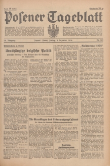 Posener Tageblatt. Jg.75, Nr. 282 (4 Dezember 1936) + dod.