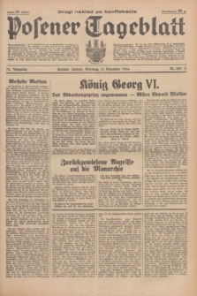 Posener Tageblatt. Jg.75, Nr. 289 A (13 Dezember 1936) + dod. (drugi nakład po konfiskacie)