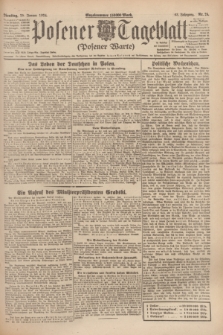 Posener Tageblatt (Posener Warte). Jg.63, Nr. 24 (29 Januar 1924) + dod.
