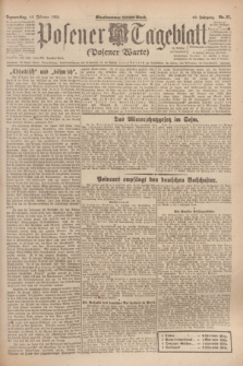 Posener Tageblatt (Posener Warte). Jg.63, Nr. 37 (14 Februar 1924) + dod.
