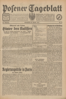 Posener Tageblatt. Jg.70, Nr. 19 (24 Januar 1931) + dod.