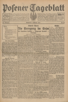 Posener Tageblatt. Jg.70, Nr. 33 (11 Februar 1931) + dod.