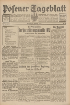 Posener Tageblatt. Jg.70, Nr. 38 (17 Februar 1931) + dod.