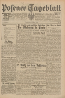 Posener Tageblatt. Jg.70, Nr. 54 (7 März 1931) + dod.