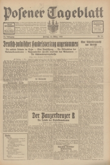 Posener Tageblatt. Jg.70, Nr. 59 (13 März 1931) + dod.