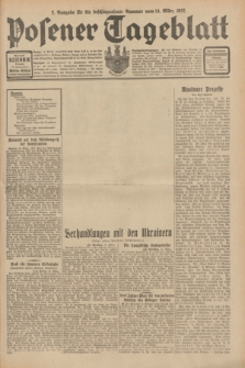 Posener Tageblatt. Jg.70, Nr. 60 (14 März 1931) + dod. [po konfiskacie]