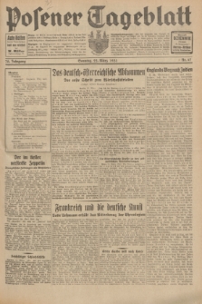 Posener Tageblatt. Jg.70, Nr. 67 (22 März 1931) + dod.