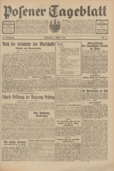 Posener Tageblatt. Jg.70, Nr. 75 (1 April 1931) + dod.