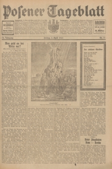 Posener Tageblatt. Jg.70, Nr. 77 (3 April 1931) + dod.