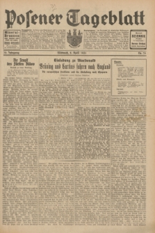 Posener Tageblatt. Jg.70, Nr. 79 (8 April 1931) + dod.