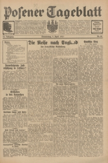 Posener Tageblatt. Jg.70, Nr. 80 (9 April 1931) + dod.