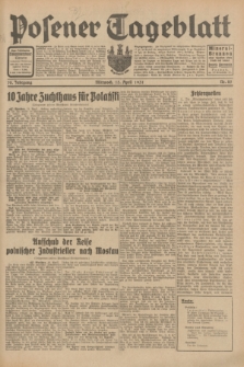 Posener Tageblatt. Jg.70, Nr. 85 (15 April 1931) + dod.